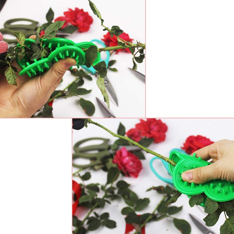 DonLeeving Luckycivia 9 PACK Rose Stripper Thorn Leaf Stripper Rose Stem Thorn and Leaf Stripping Stripping Remover Tool for Rose Flower Floral Arrangement - Image 3